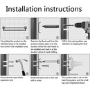 Toilet Brush and Holder Set Longer Brush Handle for Bathroom , Wall Mounted