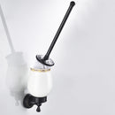 Toilet Brush and Holder Set Longer Brush Handle for Bathroom , Wall Mounted