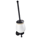Toilet Brush and Holder Set Longer Brush Handle for Bathroom , Wall Mounted