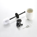 Toilet Brush and Holder Set Longer Brush Handle for Bathroom , Wall Mounted