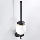 Toilet Brush and Holder Set Longer Brush Handle for Bathroom , Wall Mounted