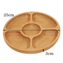 Natural Solid Wooden Snack Candy Biscuit Desert Sushi Plate Food Serving Tray Dish Bowl