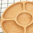 Natural Solid Wooden Snack Candy Biscuit Desert Sushi Plate Food Serving Tray Dish Bowl