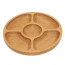 Natural Solid Wooden Snack Candy Biscuit Desert Sushi Plate Food Serving Tray Dish Bowl