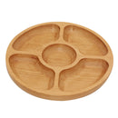 Natural Solid Wooden Snack Candy Biscuit Desert Sushi Plate Food Serving Tray Dish Bowl