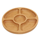 Natural Solid Wooden Snack Candy Biscuit Desert Sushi Plate Food Serving Tray Dish Bowl
