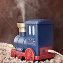 Modern Train Shaped Ultrasonic USB Air Humidifier Mini Aroma Diffuser Blue
