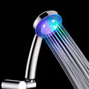 Colorful LED Light Growing Shower Head Handheld Bathroom Shower Head Sprayer