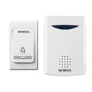 Battery Powered Wireless Doorbell Push Button Doorbell Ring for Home Security Access