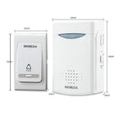 Battery Powered Wireless Doorbell Push Button Doorbell Ring for Home Security Access