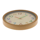 Wooden Effect Living &Bedroom Retro Time Kitchen Wall Clock Quartz Big Watch