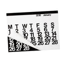 2018 Nordic Style Calendar Home Hanging Decoration White Pages Black Numbers
