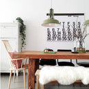 2018 Nordic Style Calendar Home Hanging Decoration White Pages Black Numbers