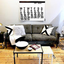 2018 Nordic Style Calendar Home Hanging Decoration White Pages Black Numbers