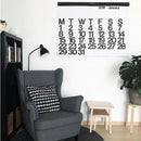 2018 Nordic Style Calendar Home Hanging Decoration White Pages Black Numbers