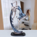 Resin Handicraft Sculpture Dancing Girl for TV Wine Cabinet Table Display