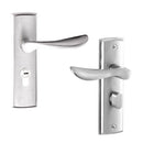 Aluminum Alloy Door Handle Lock Home Entry Security Door Lockset for Bedroom Bathroom Latch 3 Keys