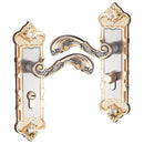Door Handle Pair Levers on Plate Internal Latch Lock , Home Hardware