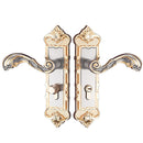 Door Handle Pair Levers on Plate Internal Latch Lock , Home Hardware