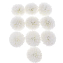 10pcs Artificial Silk Chrysanthemum Flower Heads Bouquet Wedding Decor Beige