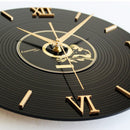 Home Decorative Wall Clock Silent Non-Ticking Quartz Battery Operated Clock Classic Retro Acrylic CD Design