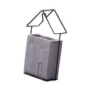 Cement Succulent Planter Pot Plants Flower Pot Decorative Bonsai Cactus Planter with Iron Stand