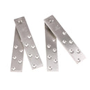 2Pcs 6Inch Long Stainless Steel Self-Closing Corner Pivot Cabinet Door Hinges, Chrome Brushed Coated, Great fmro Furniture Cupboard Cabinet Wardrobe Deck Replacement Hinges