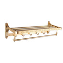 Foldable Wall Mounted Towel Rack Holder Bar Shelf Rail Storage Bathroom