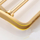 Foldable Wall Mounted Towel Rack Holder Bar Shelf Rail Storage Bathroom