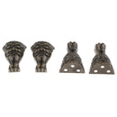 PACK 4PCS Beast Design Mini Furniture Cabinet Leg Feet Wooden Box Chest Stand Feet