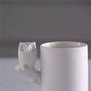 Handmade 3D Owl Mug Ceramic Mug Water Coffee Cup Decorative Handicraft Gift