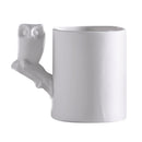 Handmade 3D Owl Mug Ceramic Mug Water Coffee Cup Decorative Handicraft Gift