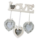Wall Wooden Photo Frame Picture Frame with 3 Frames for Romantic Wedding Decoration