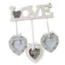 Wall Wooden Photo Frame Picture Frame with 3 Frames for Romantic Wedding Decoration