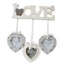 Wall Wooden Photo Frame Picture Frame with 3 Frames for Romantic Wedding Decoration