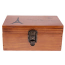Retro Wooden Storage Jewelry Box Desktop Collection Box With Lock Organizer