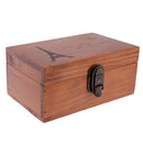 Retro Wooden Storage Jewelry Box Desktop Collection Box With Lock Organizer