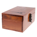 Retro Wooden Storage Jewelry Box Desktop Collection Box With Lock Organizer