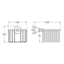 Wall Mounted Toilet Paper Roll Holder Tissue Dispenser Basket Bathroom Rack, White