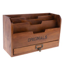 3-Tier Shabby Chic Wooden Storage Organizer Holder Mail Rack For Desktop Tabletop