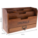3-Tier Shabby Chic Wooden Storage Organizer Holder Mail Rack For Desktop Tabletop