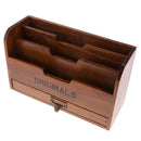 3-Tier Shabby Chic Wooden Storage Organizer Holder Mail Rack For Desktop Tabletop