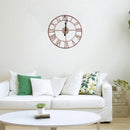 40cm Modern Round Iron Silent Wall Clock - Rose Gold