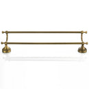 Vintage Brass Bath Towel Rack Bathroom Shelf with Double Towel Bar 61.5 CM Storage Organizer Wall Mounted