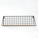 Metal Wood Wall Hanging Storage Shelf Industrial Modern Bookshelf Storage Rack for Hallway Home Office