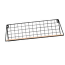 Metal Wood Wall Hanging Storage Shelf Industrial Modern Bookshelf Storage Rack for Hallway Home Office
