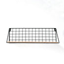 Metal Wood Wall Hanging Storage Shelf Industrial Modern Bookshelf Storage Rack for Hallway Home Office