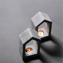 Creative House Shaped Cement Candle Holder Xmas Gift Wedding Home Decor