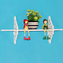 Home Office DECORATIVE Creative Wall Hanging Storage Unit Rack Display Shelf Shelve Home Decoration for Books, CDs, Albums, Frame, Small Items