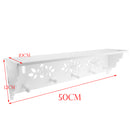 Wall Mounted Storage Shelf Holder Hanger Rack With Hooks Bathroom Kitchen